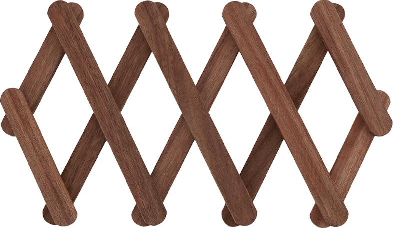 Aida Akacie Justerbar Bordskåner   60 Cm Fold Ud Bordskåner