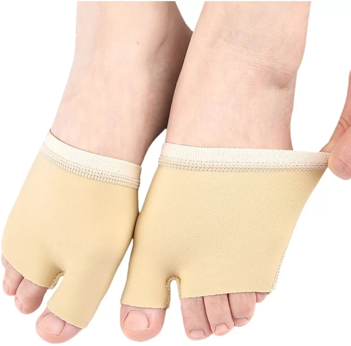 INF Coussinets Avant-Pied en Nylon - Coussinets Métatarsiens d'Absorption des Chocs SEBS (1 Paire) L