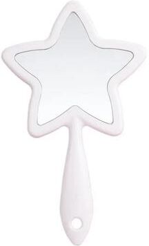 Uplift Picks Cute Five Point Star Handheld Mirror Hanging Makeup Beauty Vanity Mirror white