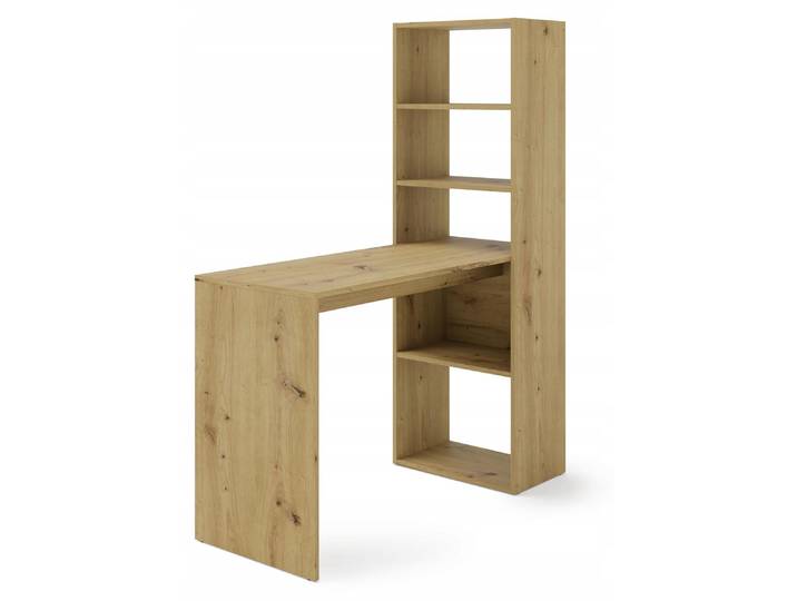 Bureau Homlando HARMONY avec étagère\, noir mat