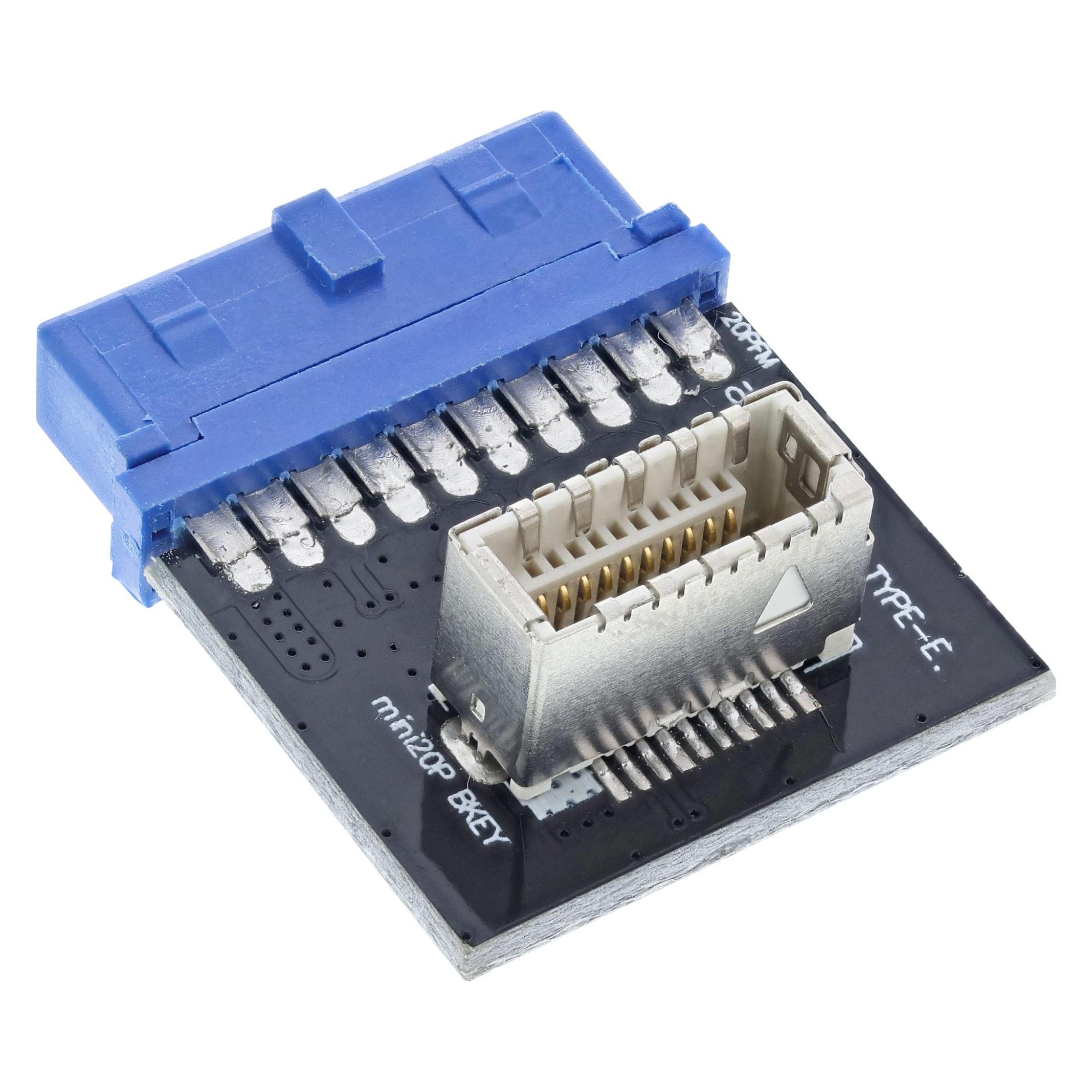 InLine USB 3.0 zu USB 3.1 Frontpanel Key-B Adapter intern (33446C)