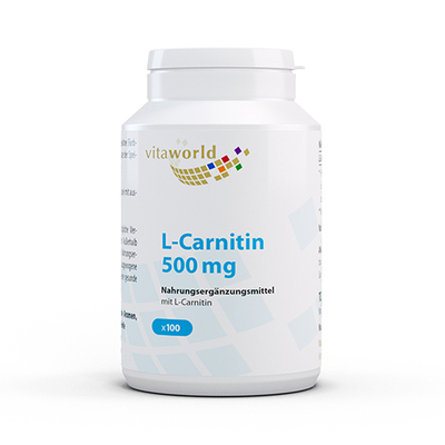 Vita World GmbH L-CARNITIN 500 mg Kapseln 100 St 01472623