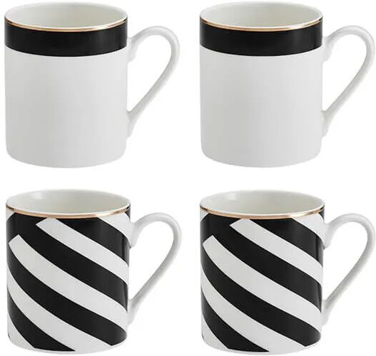 Mikasa Luxe Deco Set of 4 380ml Mugs