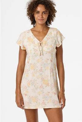 O'Neill s Robin Floral Mini Dress in Tapioca, Size XS, Viscose