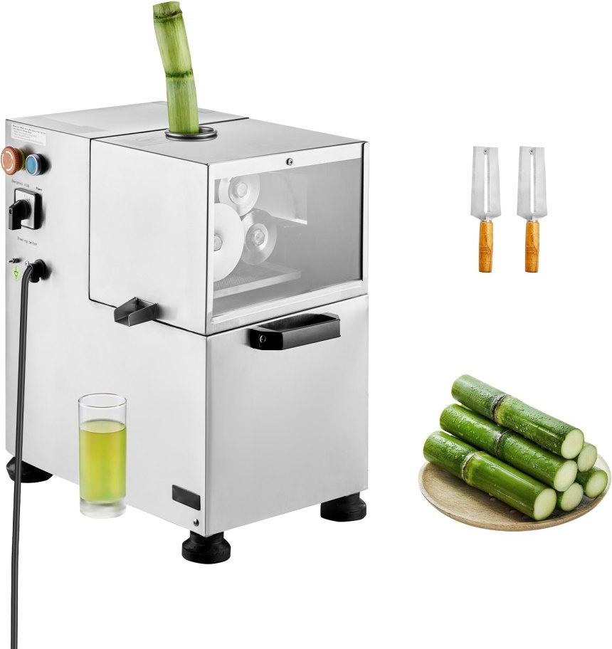 800W Elektrischer Zuckerrohr-Entsafter - Gewerbliche Nutzung - 300kg/h Leistung - 4 Rollen-System