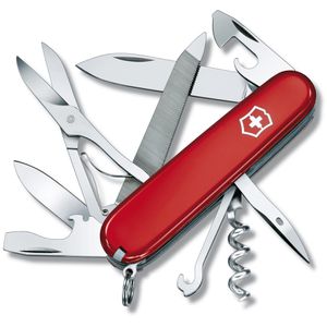 Victorinox Taschenmesser Mountaineer 1.3743, rot, 18 Funktionen, mit Kunststoffgriff & Edelstahl-Zweihandklinge