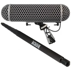 RØDE Blimp Windschutz mit Boompole Tonangel 3m (Fell, Korb), Mikrofon Windschutz