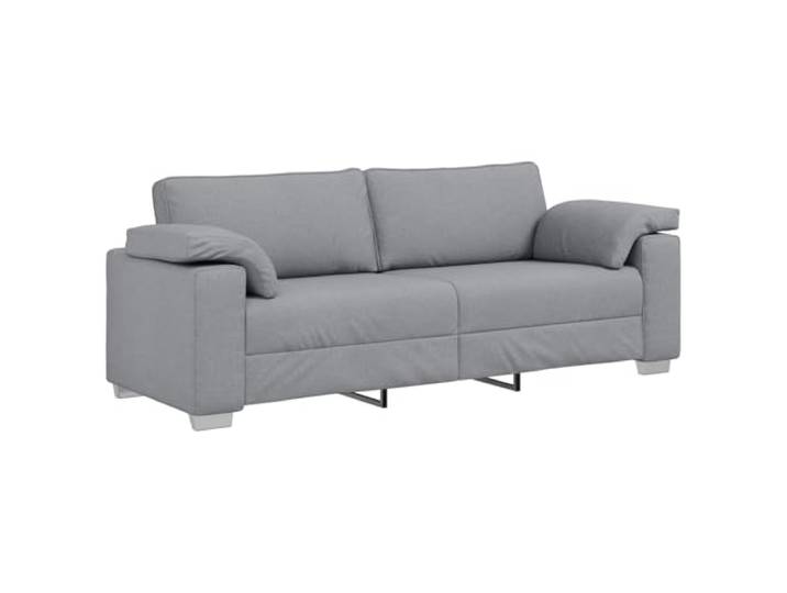 Todiikf 3-Sitzer Sofa Hellgrau 219 cm Stoff Couch für Wohnzimmer Breite Armlehnen und atmungsaktiver Polsterstoff bieten idealen Sitzkomfort im Wohnzimmer oder Gästezimmer.