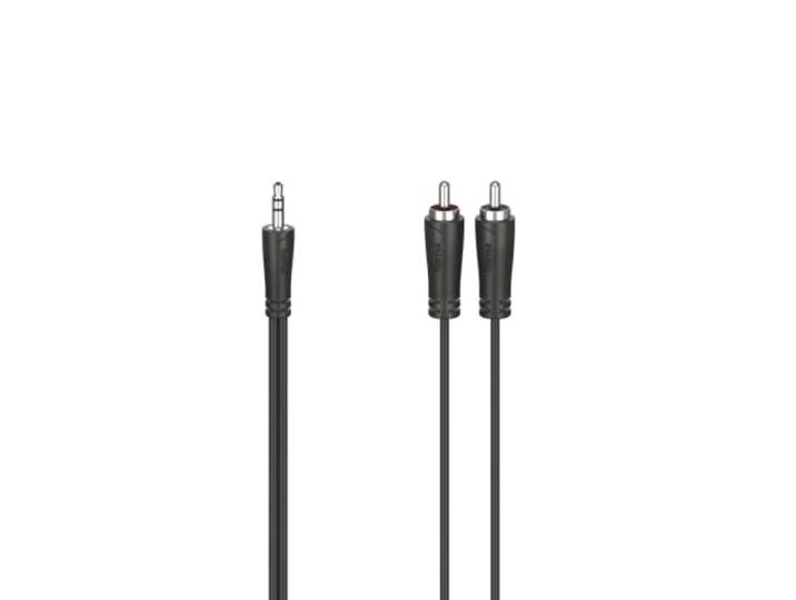 Hama Audiokabel, 3,5 mm jack stekker - 2 x cinch-stekker, stereo, 3,0 m