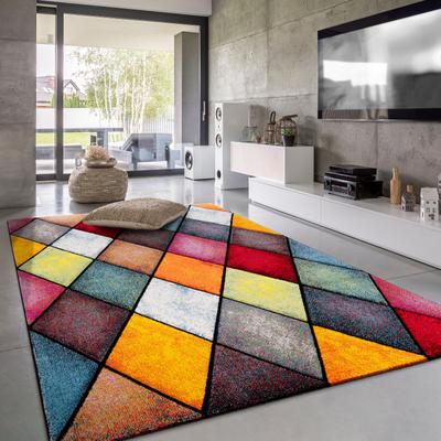 Paco Home Colorful Area Rug With Modern Diamond Pattern