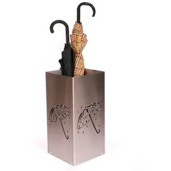 Schirmständer Design Umbrella open 23x23cm Edelstahl matt SZAGATO Regenschirmständer Schirmständer große Schirme Schirmhalter