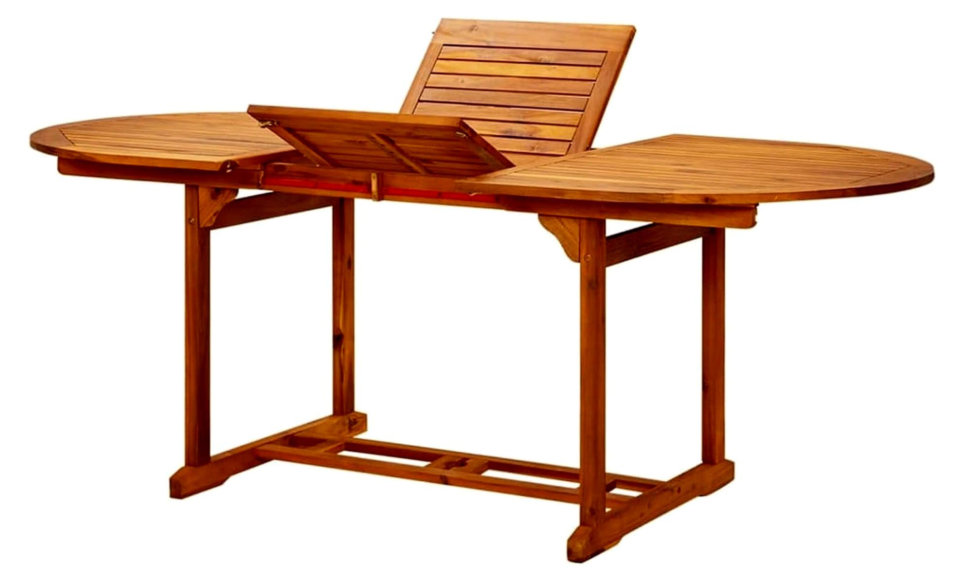 Gartentisch 200x100x75 cm aus massivem Akazienholz