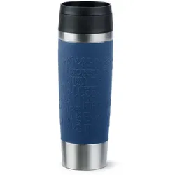 emsa Isolierbecher Travel Mug Classic 500 ml Edelstahl Blau Dunkelblau L (Large)
