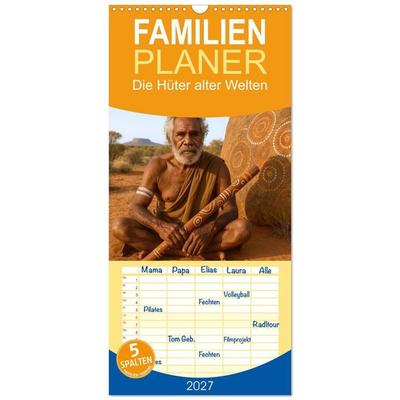 Familienplaner 2027 - Die Hüter alter Welten mit 5 Spalten (Wandkalender, 21 x 45 cm) CALVENDO