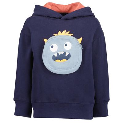 Hoodie BLUE SEVEN "Jungen Hoodie langarm", Jungen, Gr. 122, blau (5900, nachtblau), 100% Baumwolle, normal normal, Rundhals, gerader Abschluss, Sweatshirts Hoodie