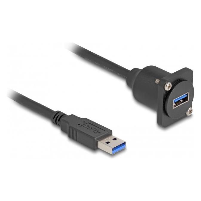Delock D-Typ USB 5 Gbps Kabel Typ-A Stecker zu Typ-A Buchse (0.20 m, USB 2.0) (87967)