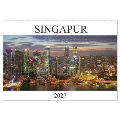 Singapur (Wandkalender 2027 DIN A2 quer), CALVENDO Monatskalender