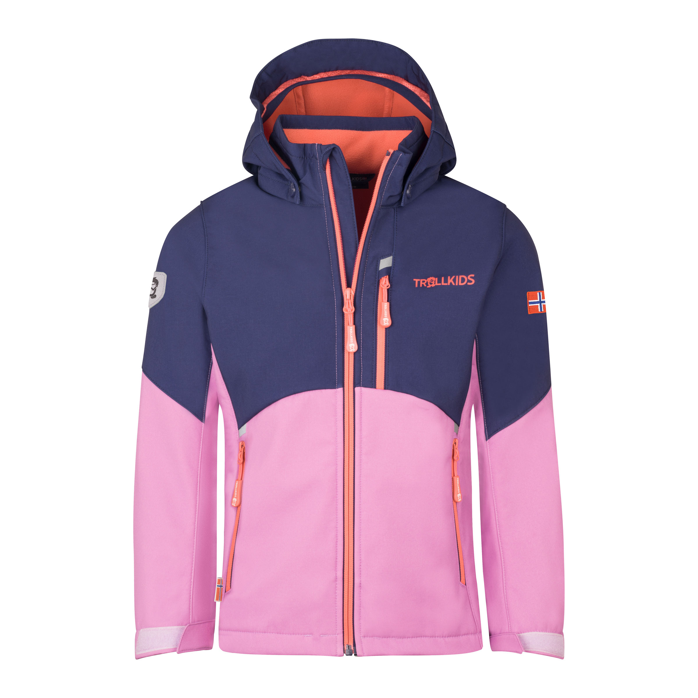 Trollkids Balestrand Kinder Softshelljacke lila Größe 152 Trekking Wasserabweisend Wasserabweisend