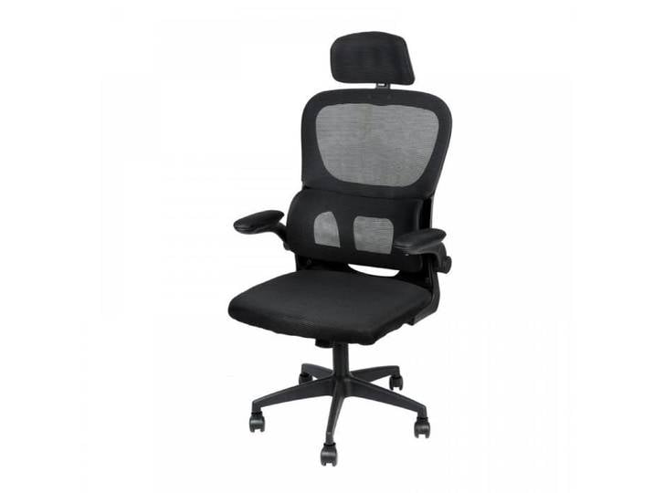 KEDIA Chaise de Bureau Ergonomique avec Soutien Lombaire Noir Facile à Nettoyer équipée de Roulettes Silencieuses Sûre et Stable
