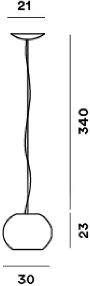 Foscarini Buds 3 LED Pendelleuchte (warmes weiß, dimmbar (nur über Push/DALI)) warmes weiß   dimmbar (nur über Push/DALI)