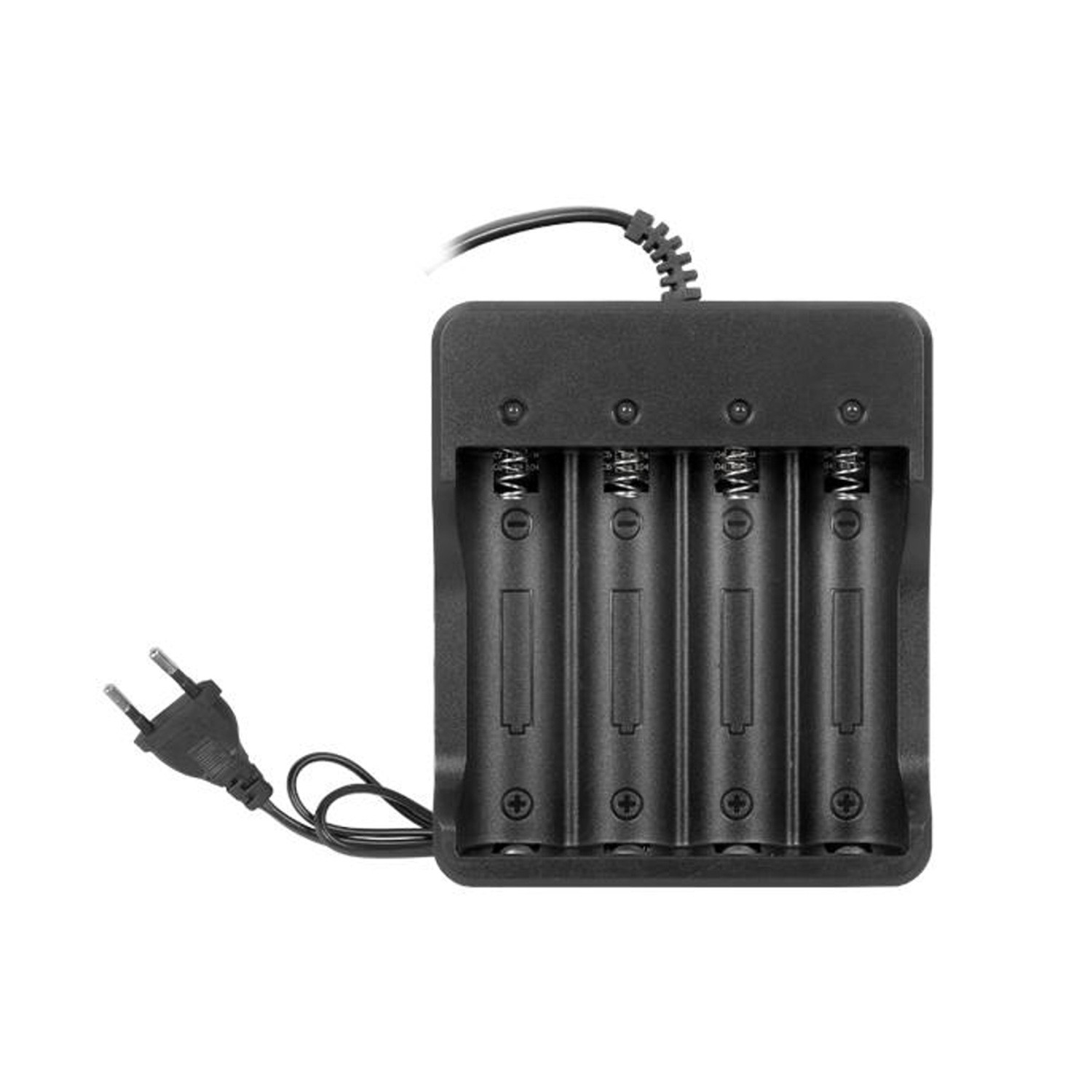 vhbw Batterijlader voor vier 18650-batterijen, 4,2 V DC, 1200mA