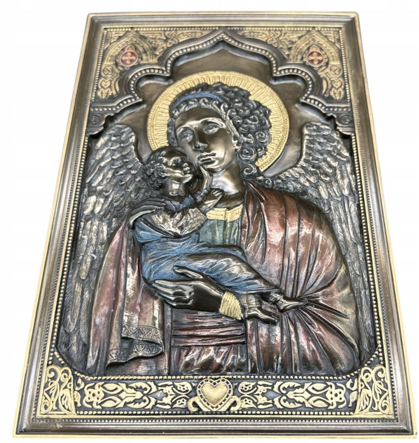 Veronese Engel Bewaarder Icoon Beeldje WU76615A4 voor op tafel