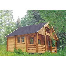 Wolff Finnhaus Gartenhaus Ferienhaus Sauerland A 92 mm