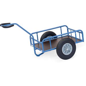 Fetra Handwagen 4104L, mit Plattform, Luftbereifung, Tragkraft 400kg, 845 x 545mm