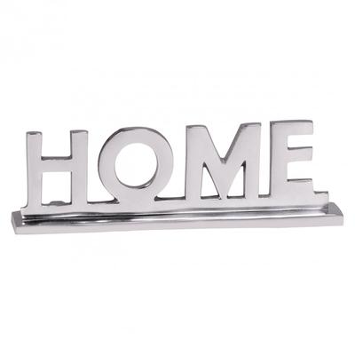 KADIMA DESIGN Home Deko Schriftzug Design Wohnzimmer Ess-Tisch- Dekoration Wohnung Alu Aluminium Wohndeko Silber 22