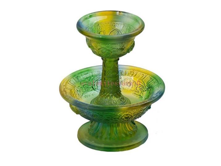 Tasse de protection Rituelle Implement huit reliefs de bon augure offrant des tasses