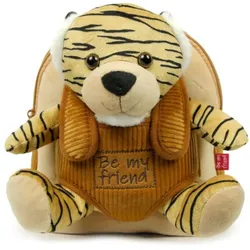 Perletti, Kindergartentasche, Tiger Joe backpack with plush toy 26cm