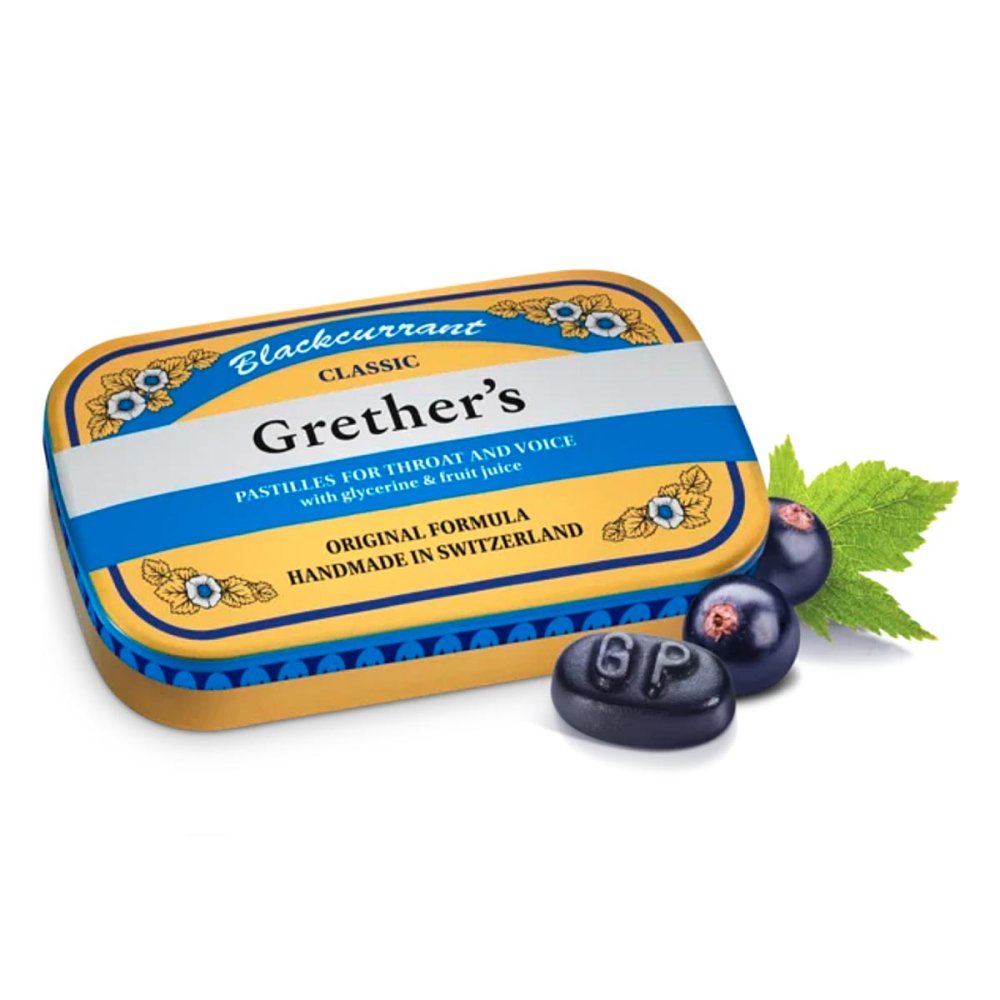 Hager Pharma GmbH Grethers Blackcurrant Gold zuckerhaltig Pastillen Dose 00560414