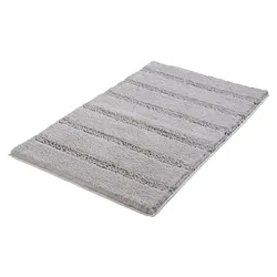 Kleine Wolke Badteppich Monrovia 70 x 120 cm Polyester Grau Platin