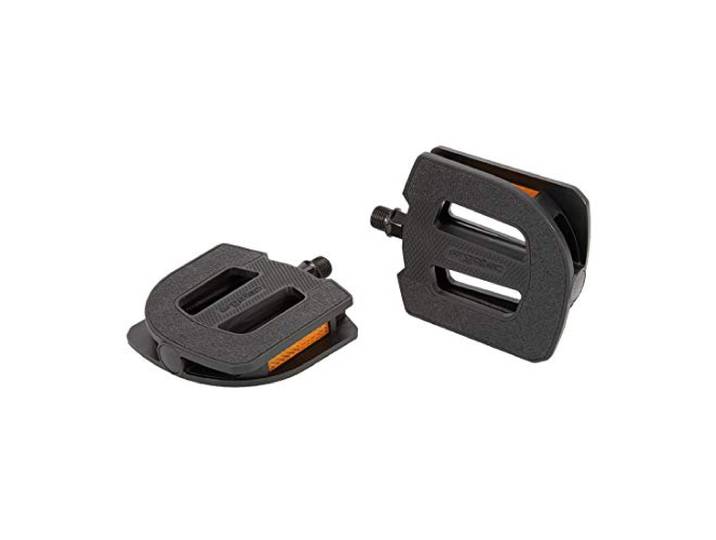 ergotec Unisex - EP-S kunststof pedaal voor volwassenen, zwart, eenheidsmaat