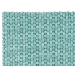 In- und Outdoormatte Uni opal blau B 72 x L 132 cm
