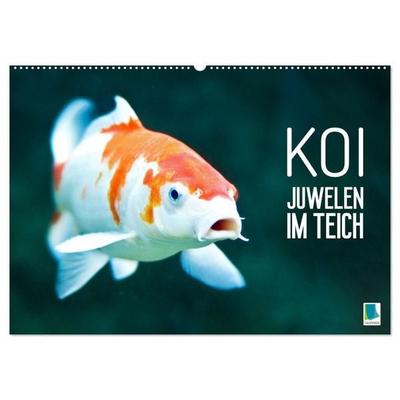 Koi: Juwelen im Teich (Wandkalender 2027 DIN A2 quer), CALVENDO Monatskalender