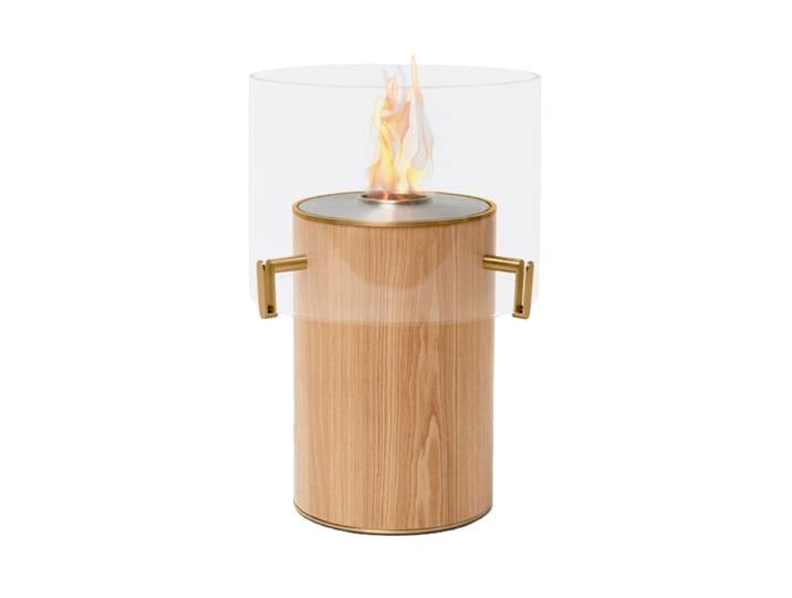 Bio-Ethanol Designer Feuerstelle „PILLAR 3T“ Eiche Natur EcoSmart Fire
