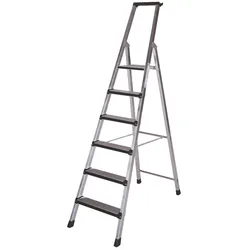 ILLER-LEITER Stufenstehleiter Alu elox. 48203