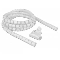 Delock Spiralschlauch Polyethylen Weiß flexibel (Ø x L) 15 mm x 2.5 m 1 St. 18839