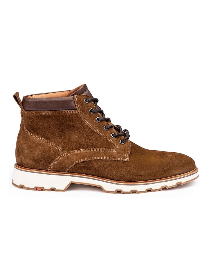 LLOYD Leder-Boots "Murphy" in Hellbraun - 45