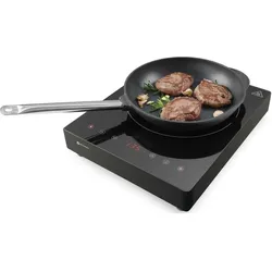 Hendi Kitchen Line, Kochplatte, Schwarz