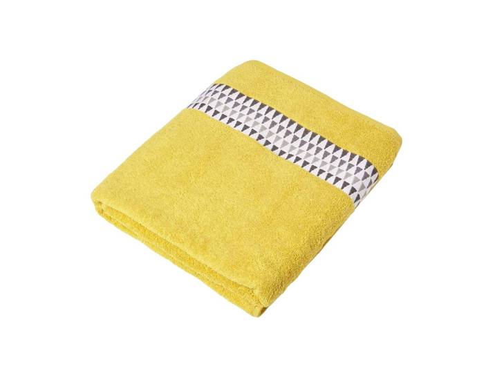 BADETUCH Geometric senfgelb 100/150 cm