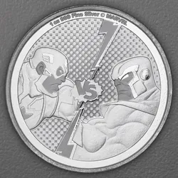 Silbermünze 1oz "Captain America vs. Thanos" 2025 Marvel (Niue)