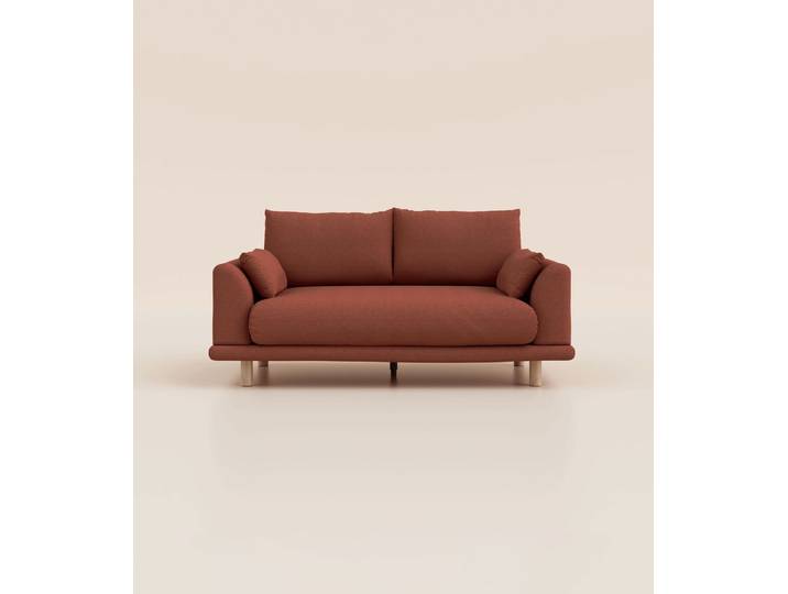 Canapé 4 places - Tissu Terracotta - Tediber