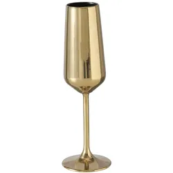 Boltze Sektglas Adora Metallic, 22,5 cm, Ø 7 cm, 195ml, Gold