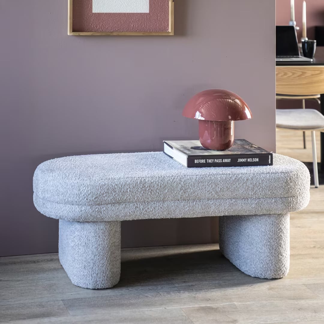 By-Boo Halbank Rama Bouclé Beige 120 cm