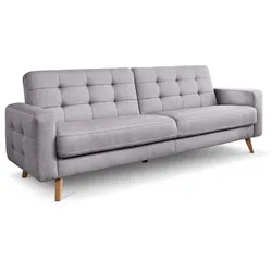Exxpo by Gala Schlafsofa Nappa Stoff Grau, Beige Grau /