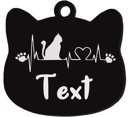 Uplift Picks Custom Stainless Steel Cat Name Tag Engraved Pet ID Pendant 03