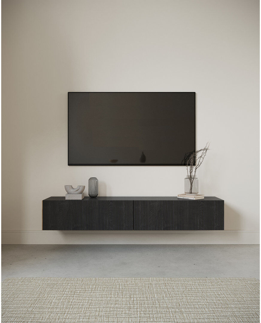 17 Stories Luhrmann TV Stand for TVs up to 75" Black 75"