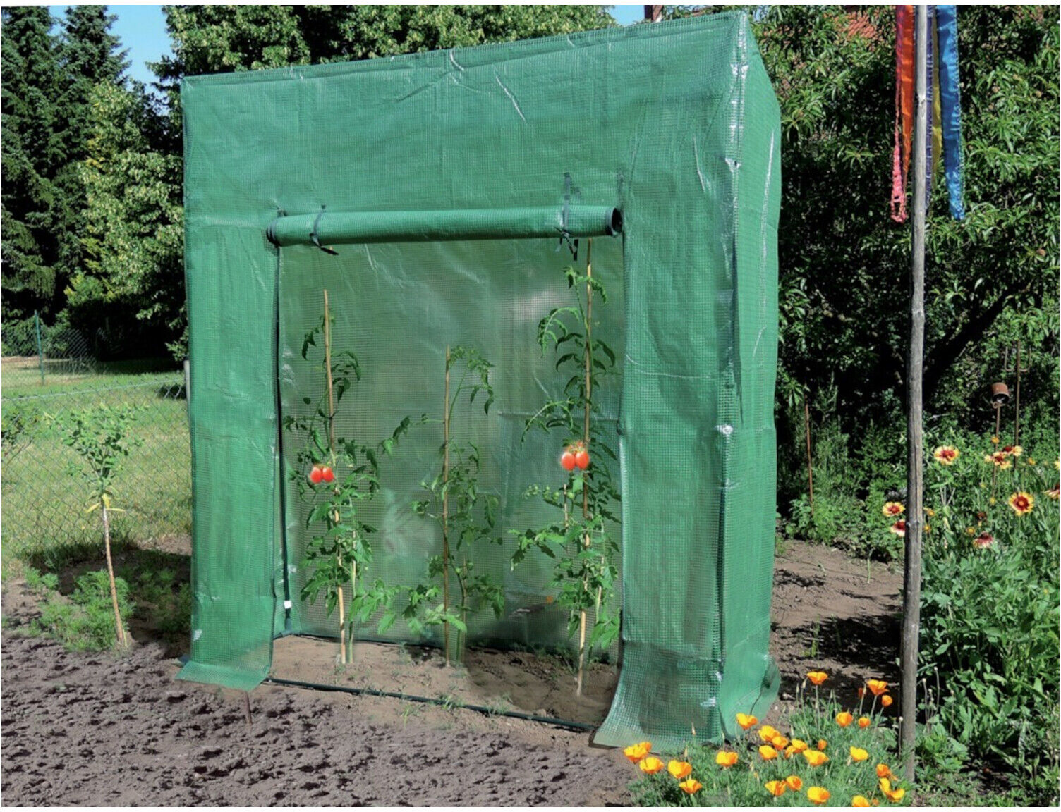 floraworld Tomatenhaus 195x60x215/195 cm (10862)